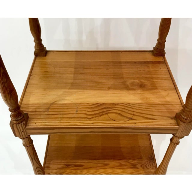 American Classical Pine Shelf Etagere For Sale - Image 4 of 11