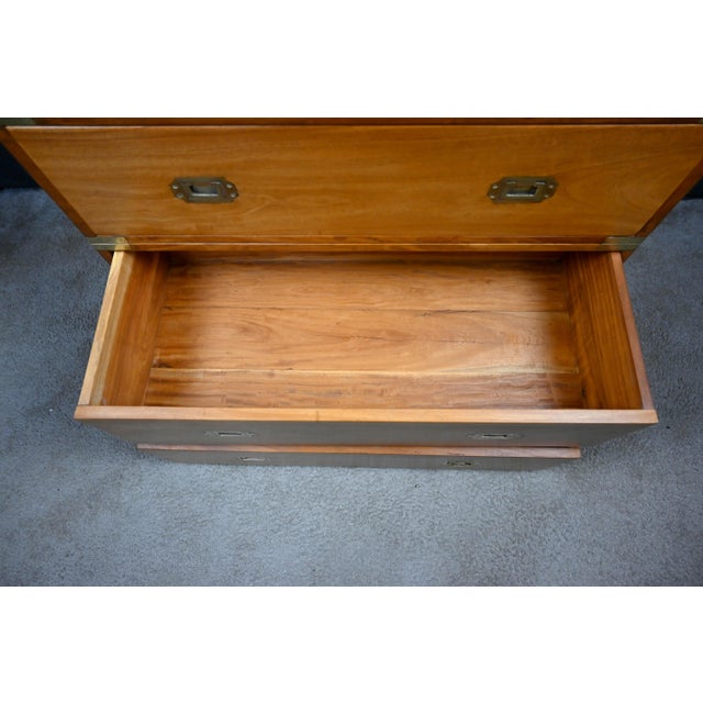 20th Century Teak Marine Chest of Drawers, India For Sale - Image 12 of 18