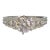 Princess Cut Accented Platinum Engagement Ring Cz Center, Size 7 For Sale