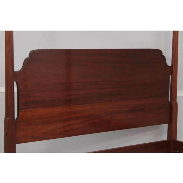 Wright Table Co Mahogany King Size Poster Bed For Sale In Philadelphia - Image 6 of 18