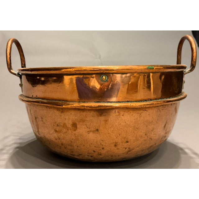 Metal Large 18th Century French Handwrought Copper Confit Jam or Jelly Cooking Pot, Circa 1770 For Sale - Image 7 of 8