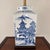 Vintage Frederick Cooper Chinoiserie Blue & White Lidded Jar Table Lamp — 28” For Sale In Chicago - Image 6 of 12