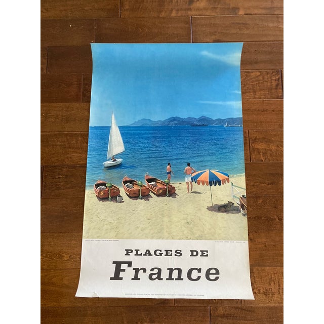 Sky Blue Original 1960's French Poster From Willy Ronis For Sale - Image 8 of 9