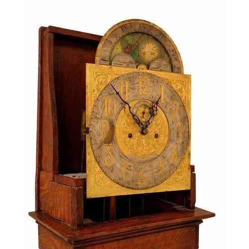 J.C. Jennens & Sons London England Oak Grandfather Clock For Sale In Philadelphia - Image 6 of 10