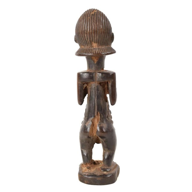 African Early 20th Century Luba Female Miniature Figure For Sale - Image 3 of 7