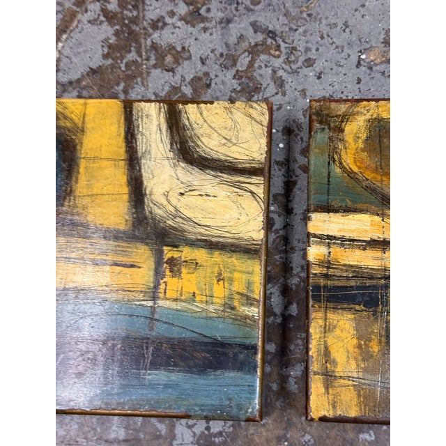 Douglas Radde Abstract Original Paintings, Pair For Sale - Image 9 of 12