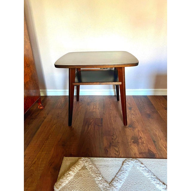 Mid-Century Tray Table with Shelf, 1940-1950 For Sale - Image 4 of 10