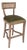 Carvell Cane Back Bar Stool - Olive Velvet / Weathered Oak Frame For Sale