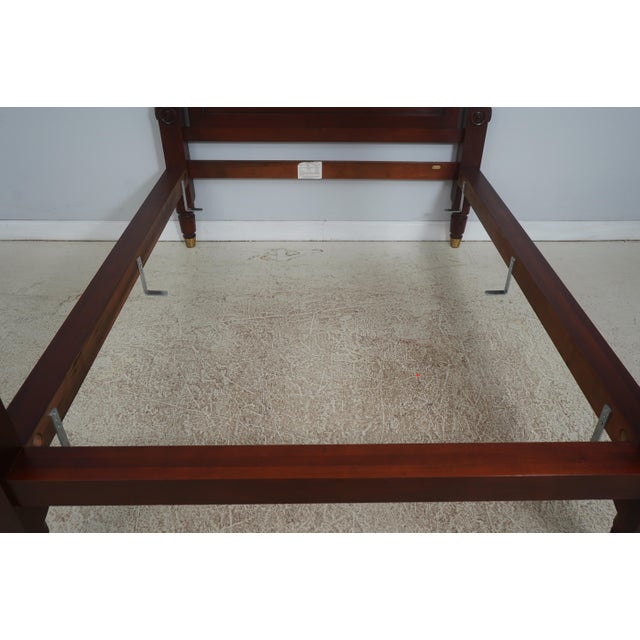 Wood Ralph Lauren Safari Mahogany Queen Size Bed For Sale - Image 7 of 18