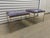 Glam Rock Snakeskin Benches With Brass X-Base For Sale In Philadelphia - Image 6 of 10