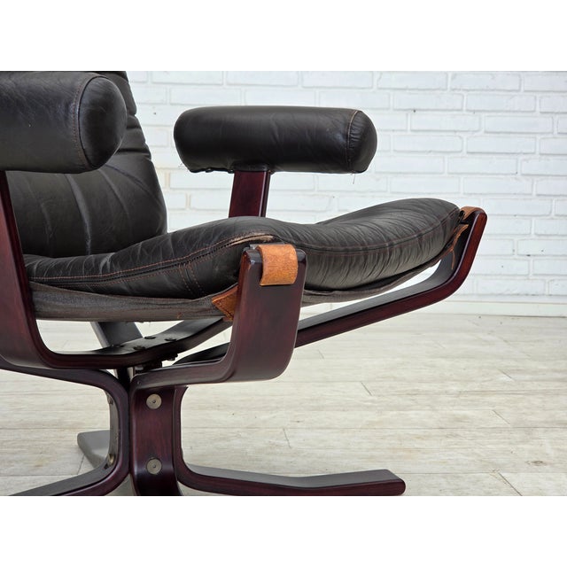 Vatne Møbler Vintage Norwegian Lounge Chair by Sigurd Ressel for Vatne Møbler, 1970s For Sale - Image 4 of 18