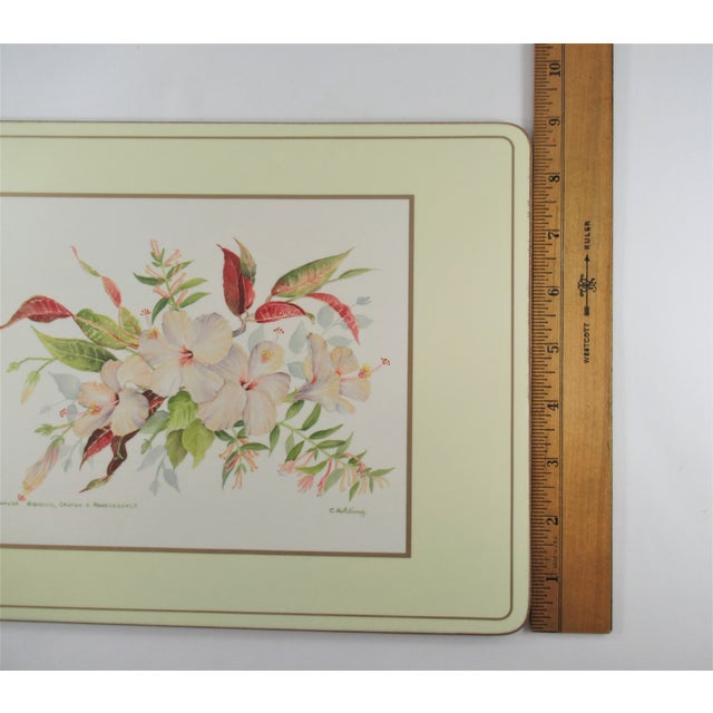 Vintage Pimpernel Placemats Hibiscus Cork Back Original Boxes Made in England Set of 8 Chairish