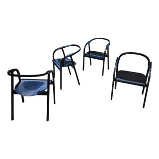 Otto Chairs by Werther Toffoloni for Ibis, 1981, Set of 4 For Sale