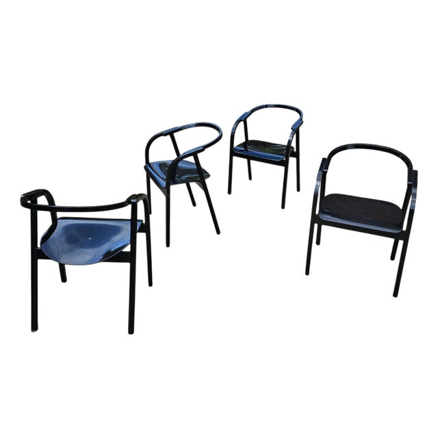 Otto Chairs by Werther Toffoloni for Ibis, 1981, Set of 4 For Sale