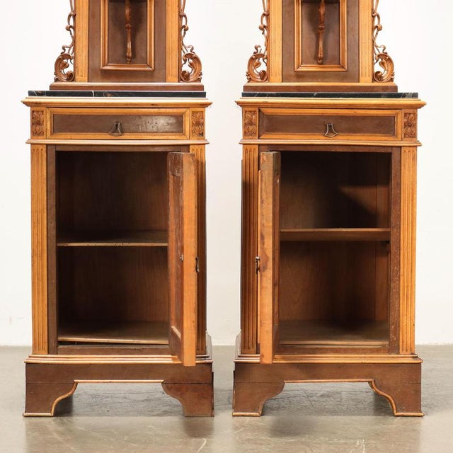 Liberty Bedside Tables in Marble, Set of 2 For Sale - Image 3 of 12