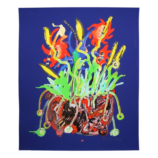 Paul Kostabi, Moon Flower, Print For Sale