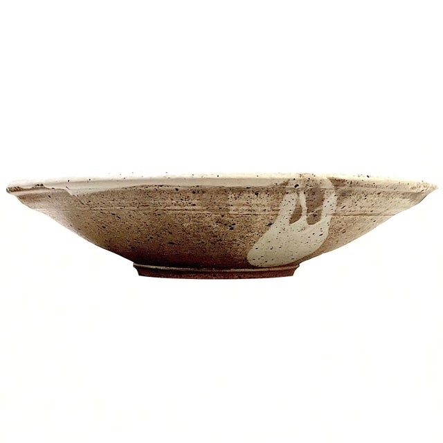 Ceramic Trout Skeleton Abstract 21" Pottery Charger Circa 1980's by Ken Edwards - Montana For Sale - Image 7 of 10