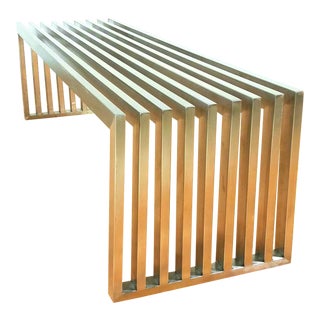 Milo Baughman Slat Bench For Sale