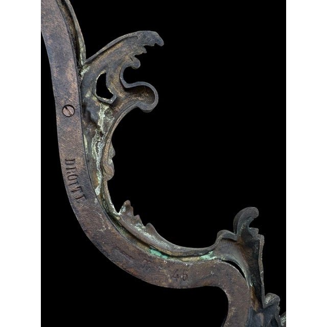 Bronze Fire Screen by Charles Casier For Sale - Image 9 of 11