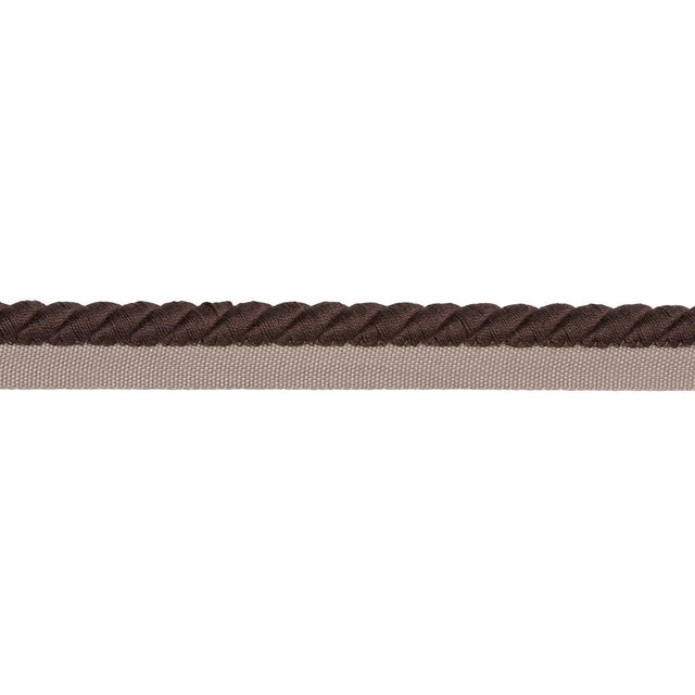 Schumacher Sample - Schumacher Henley Cotton Cord Trim In Brown For Sale - Image 4 of 4