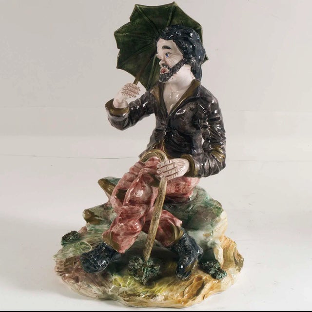 Ceramic Porcelain & Ceramic Statue from Bassano, 1930s For Sale - Image 7 of 7