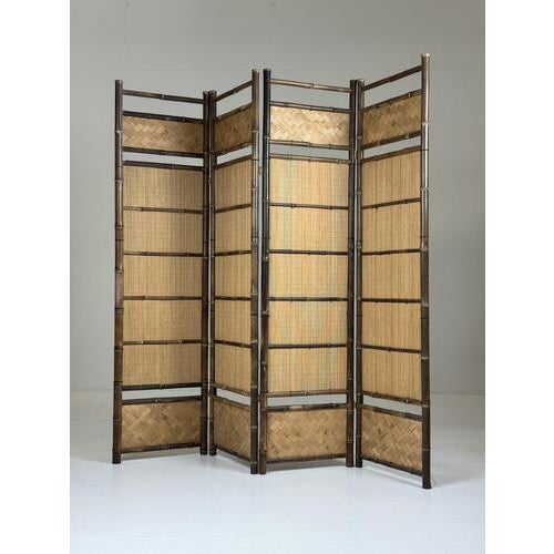 Faux Bamboo Room Divider For Sale - Image 3 of 11