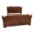 1980s Ethan Allen Townhouse Collection King Bed Burl Stunning For Sale