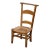 19th Century Country French Beech Wood and Rush Prayer Chair From Normandy For Sale