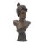 Emmanuel Villanis "Alda" Patinated Bronze Bust For Sale