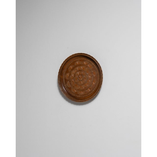 1970s France Brown Wood Plate For Sale - Image 12 of 18
