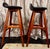 Oddense Maskinsnedkeri Pair of Oddense Maskinsnedkeri Barstools For Sale - Image 4 of 5