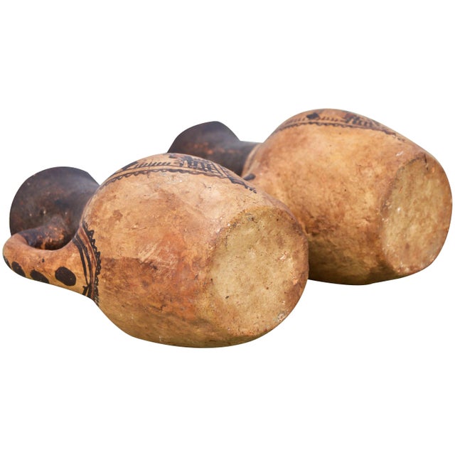 Moroccan Water Vessel W/ Berber Tattoos For Sale - Image 9 of 10