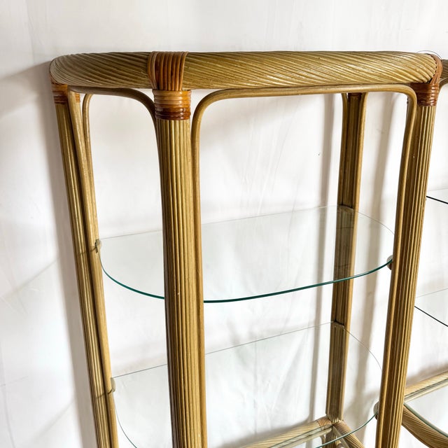 Boho Chic Pencil Reed Etageres - A Pair For Sale - Image 11 of 11