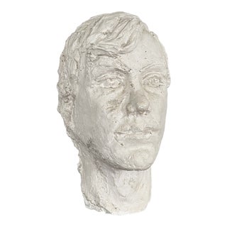Mid Century Plaster Bust For Sale