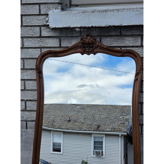 Century Furniture 19th Century French Walnut Hallway Mirror. For Sale - Image 4 of 16