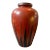 1976 Modernist Red and Black Fat Lava Ceramic Stromboli Big Vase by Ceramano For Sale