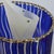 Postmodern Italian Blue Glass and Brass Floor Lamp by Toni Cordero for Artemide, 1980s For Sale - Image 9 of 12