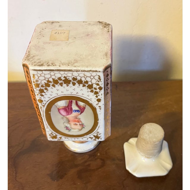 Antique 19th Century Old Paris Porcelain Perfume Scent Bottle For Sale - Image 13 of 16