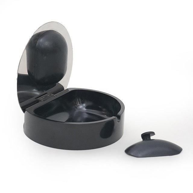 Black Portable Ashtray by Studio Opi for Cini and Nils, 1970s For Sale - Image 8 of 13