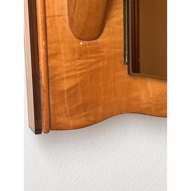 Coat Rack with Mirrored Sections and Glass Hat Shelf For Sale - Image 4 of 10