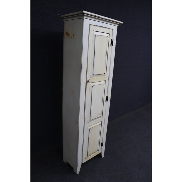 Late 20th Century Painted Pine Country Chimney Cupboard For Sale - Image 5 of 9