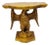 Vintage Neoclassical Style Gold Carved Wood American Eagle Console Hall Table For Sale