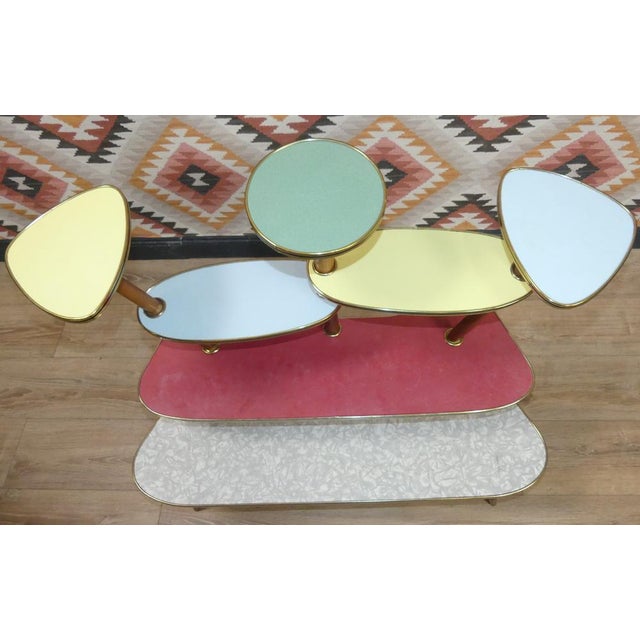 Large Colorful Flower Stand, 1950s For Sale - Image 6 of 14