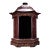 Late 20th Century Gilt Lacquered Wood Hexagonal Shrine With Calligraphy For Sale