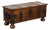 19th Century Flat Top Pine Trunk With Wrought Iron Details, Sweden For Sale