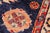 Textile Bohemian Super Kazak Blue/Beige Wool Rug - 2'1'' X 3'2'' For Sale - Image 7 of 10
