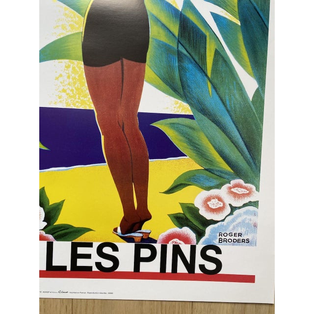 1920s Vintage Juan Les Pins Poster, 1920s For Sale - Image 5 of 6
