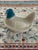 Farmhouse Vintage Milk Glass Hen on Nest For Sale - Image 3 of 10