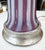Large Raspberry Lavender Opaline Murano Glass Ribbed Table Lamp by Barovier For Sale - Image 13 of 16