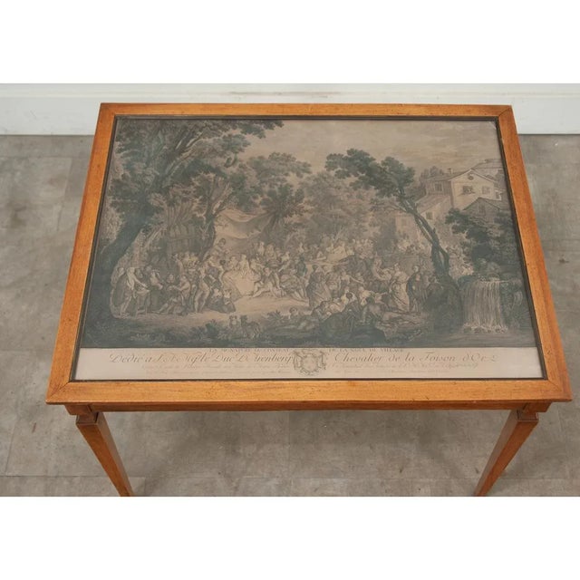 Mid-Century Modern French Vintage Art Display Coffee Table For Sale - Image 3 of 12
